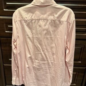 Juicy Couture for Men-M Light Pink Striped Button Down Shirt